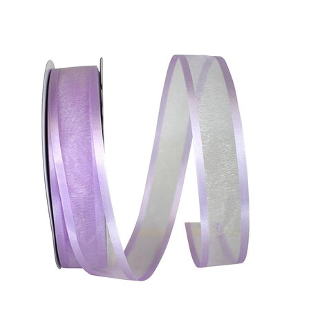 RELIANT RIBBON 10.5 in. 100 Yards Sheer Satin Edge Value Ribbon, Orchid 25765-051-09C